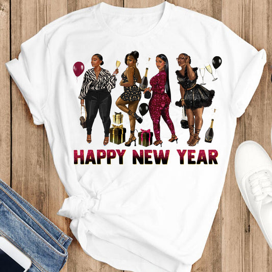 Happy New Year Sistas DTF Transfer