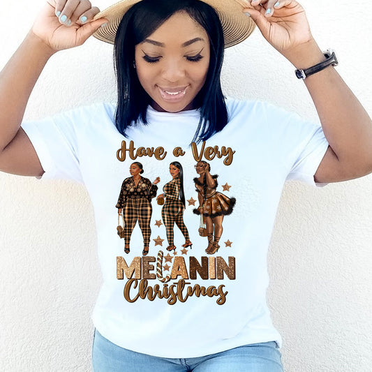Have a Very Melanin Christmas Sublimation Transfer