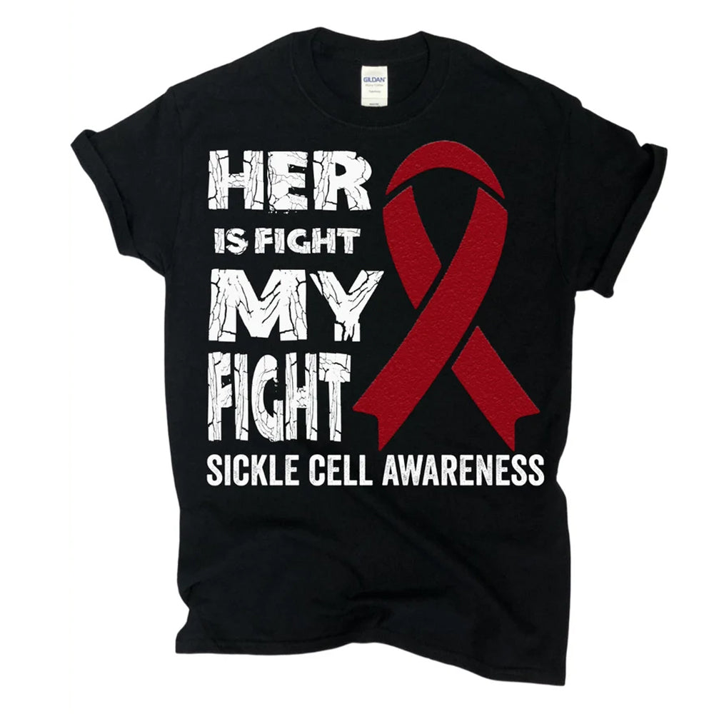 Her Fight Sickle Cell Ribbon DTF Transfer
