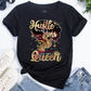 Hustle Like a Boss DTF Transfer - burgundy