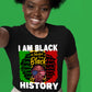 I Am Black History Fro Glasses DTF Transfer