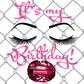 It's My Birthday Sequin Lips Sublimation Transfer
