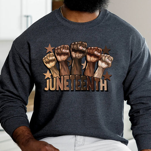 Juneteenth Brown Fists DTF Transfer
