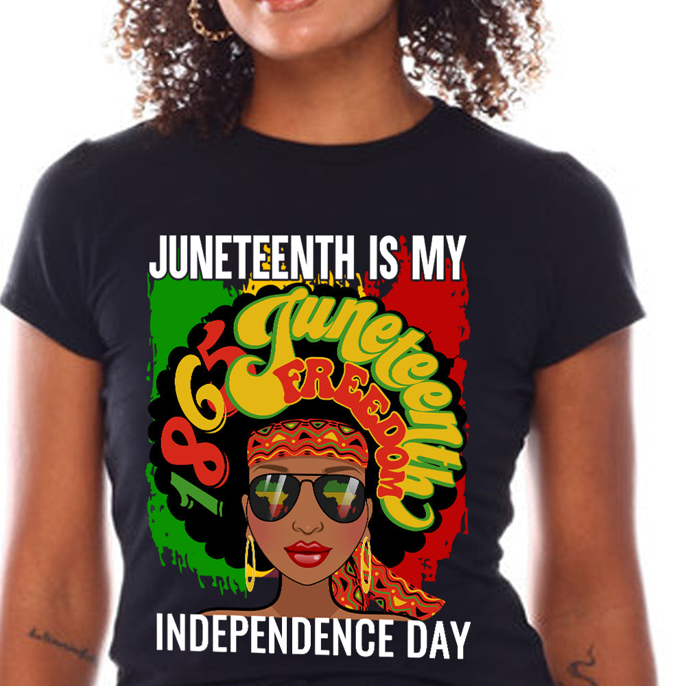 Juneteenth Independence Woman DTF Transfer