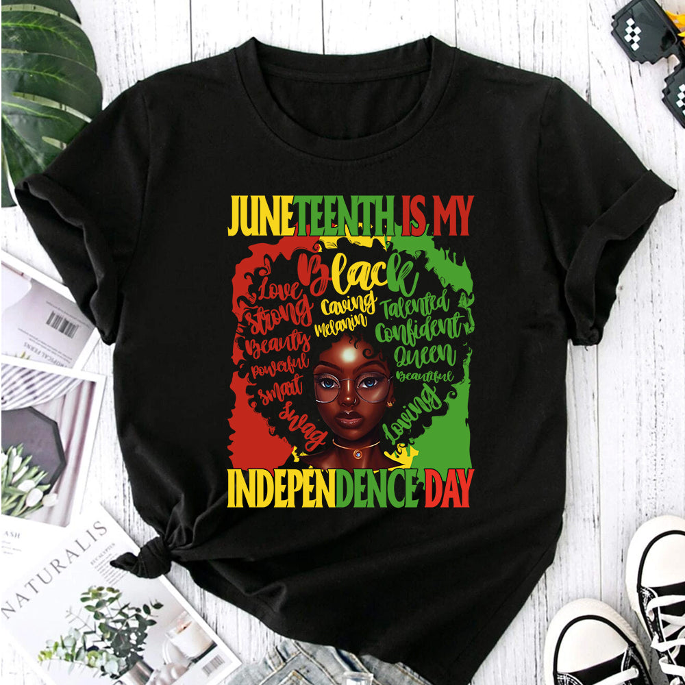 Juneteenth Independence Day Girl DTF Transfer
