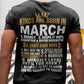 Kings Born in March DTF Transfer