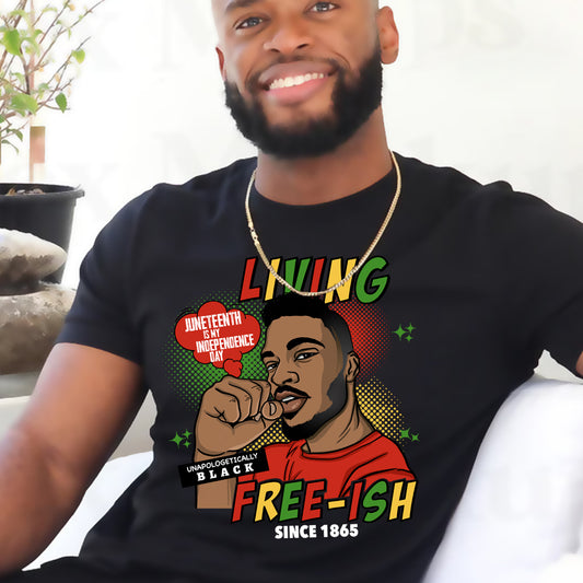 Living Freeish Guy DTF Transfer
