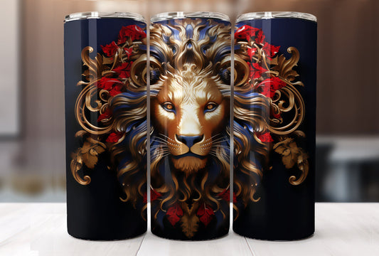 3D Lionhead Tumbler PNG/JPG-11
