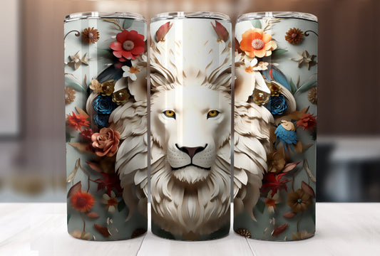 3D Lionhead Tumbler PNG/JPG-12