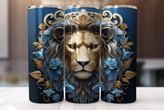 3D Lionhead Tumbler PNG/JPG-6