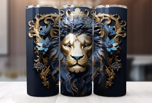 3D Lionhead Tumbler PNG/JPG-8