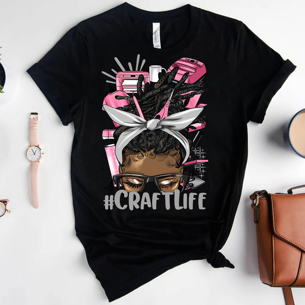 #CraftLife Locs Pink DTF Transfer