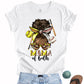 Mama of Both Baseball Softball Afro Bun DTF Transfer