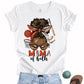 Mama of Both Baseball Basketball Afro Bun DTF Transfer