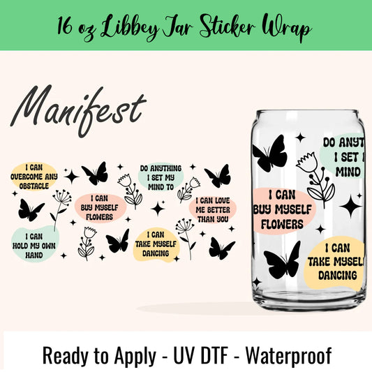 Manifest 16 Oz UV DTF Sticker Wrap