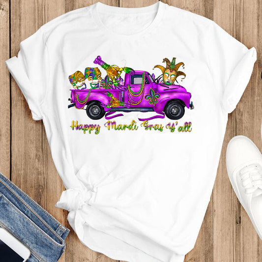 Mardi Gras Truck Sublimation Transfer