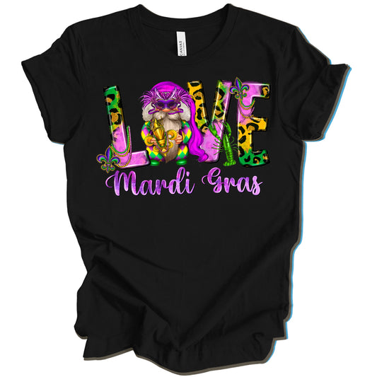 Love Mardi Gras Gnome DTF Transfer