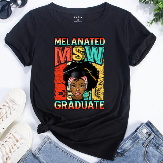 Melanin MSW Graduate DTF Transfer
