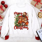 Merry Christmas Black Santa DTF Transfer