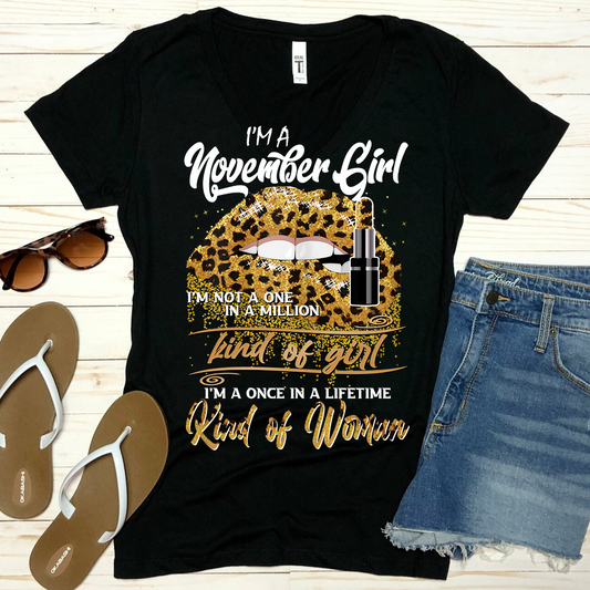 November Girl Cheetah Lips DTF Transfer