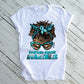 Ovarian Cancer Awareness Short Curly DTF Transfer