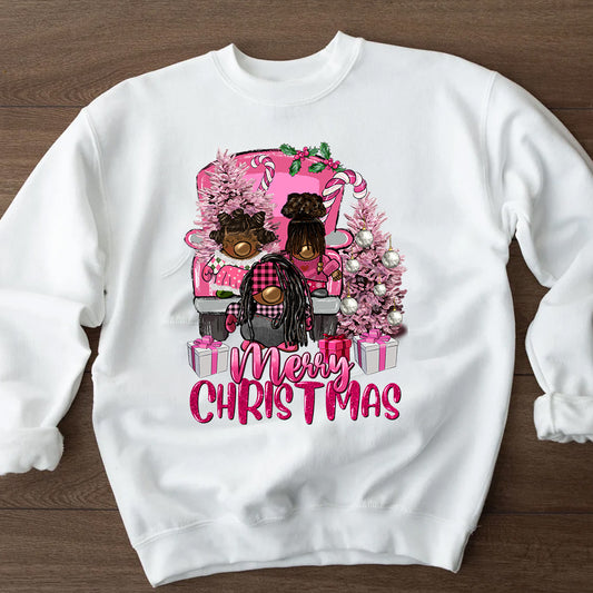 Pink Christmas Gnomies Sublimation Transfer