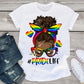 #Pridelife Afro Messy Bun Sublimation Transfer