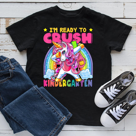 Ready to Crush Kindergarten Unicorn DTF Transfer