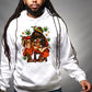 Smoking Santa Locs Weed DTF Transfer