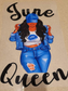 June Queen DTF Transfer - black