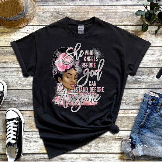 She Who Kneels Pink DTF Transfer