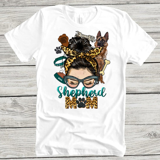 Shepherd Mom Brunette Sublimation Transfer