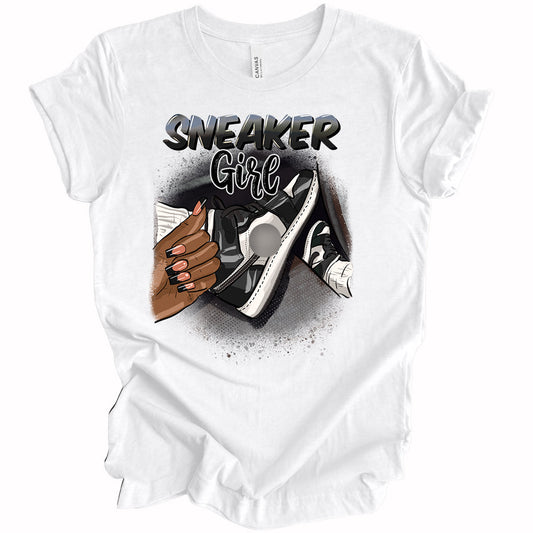 Sneaker Girl DTF Transfer - black