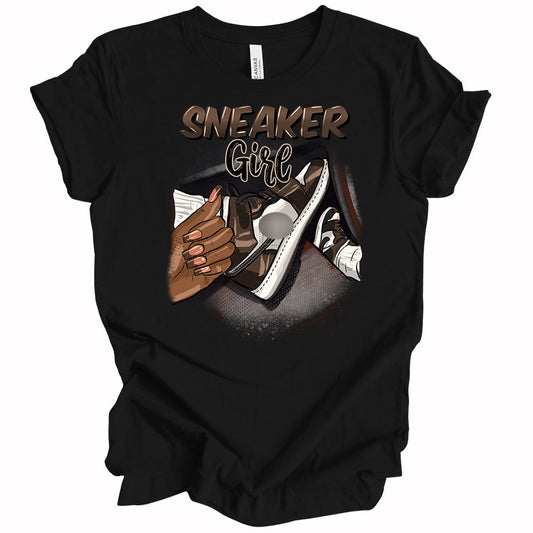 Sneaker Girl DTF Transfer - brown