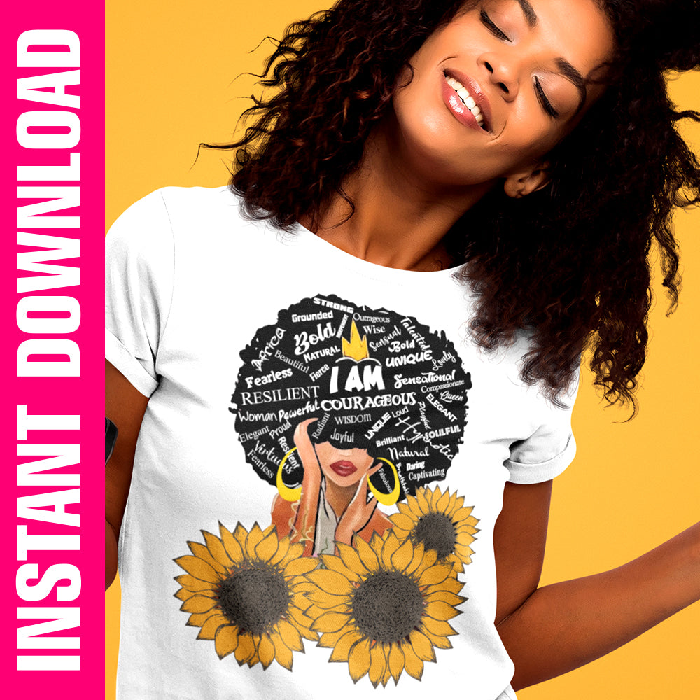 Sunflower Sistah PNG SVG