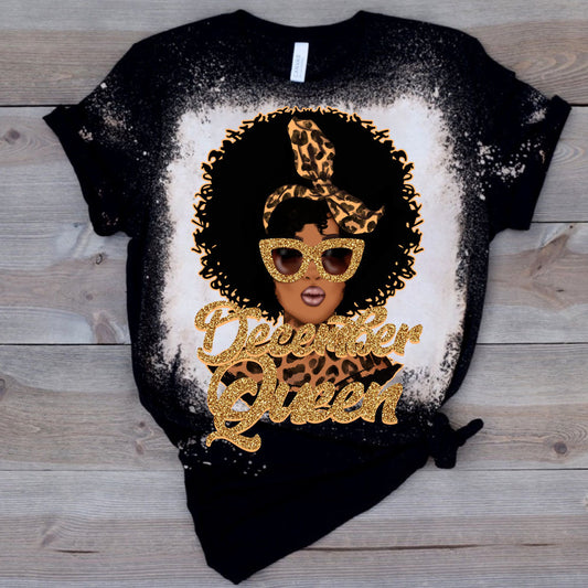 December Leopard Queen DTF Transfer
