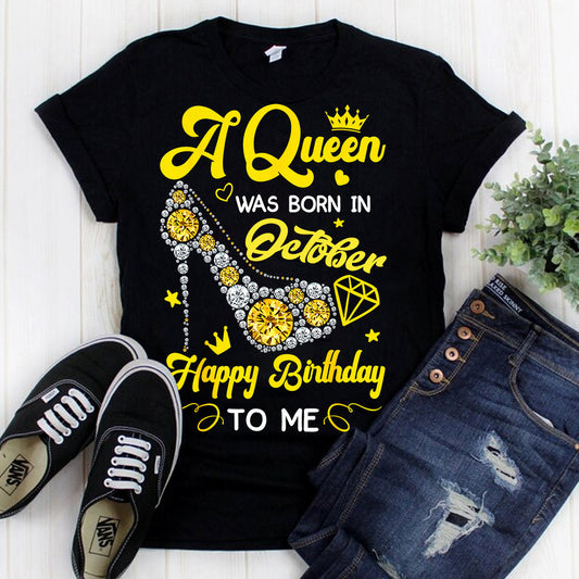October Queen Yellow Shoes DTF Transfer