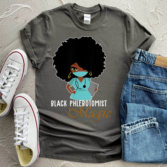 Black Phlebotomist Magic DTF Transfer