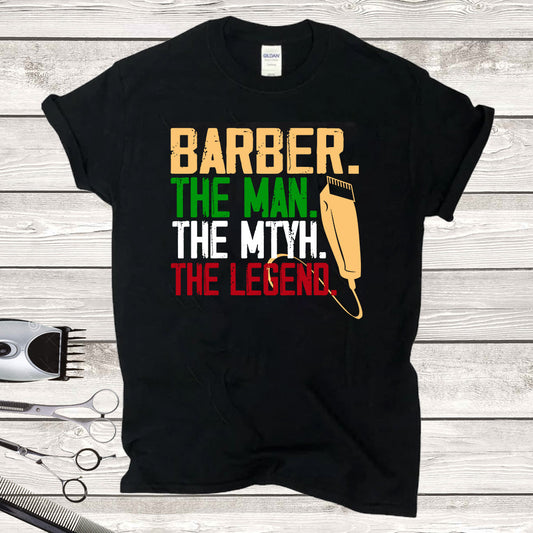 Barber Man Myth DTF Transfer