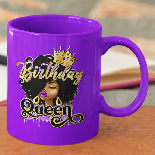 Birthday Queen Mug UV DTF Stickers