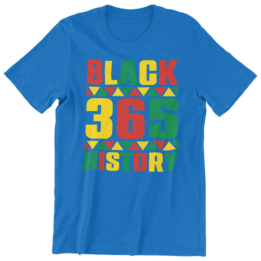 Black 365 History DTF Transfer