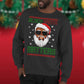 Black Santa Matters Ugly Christmas Sweater PNG