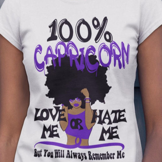 100% Capricorn DTF Transfer