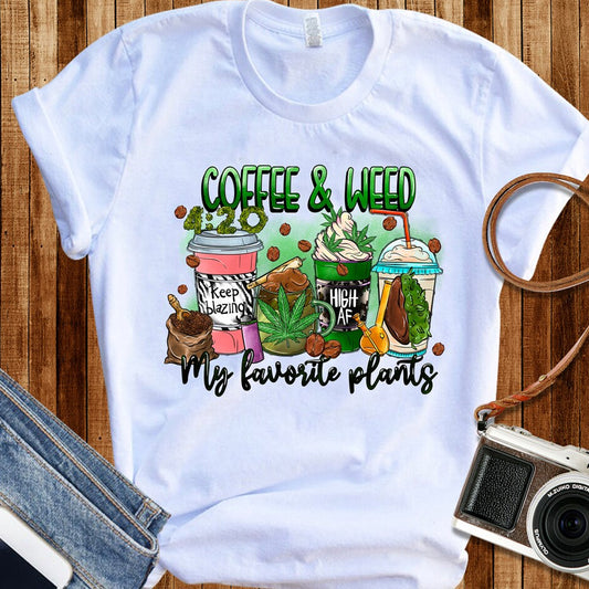 Coffee and Weed DTF Transfer