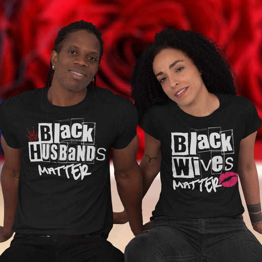 Black Husband/Wife Matters DTF Transfer - set