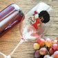 Red Dress Drink Up Mug Wine Glass UV DTF Stickers
