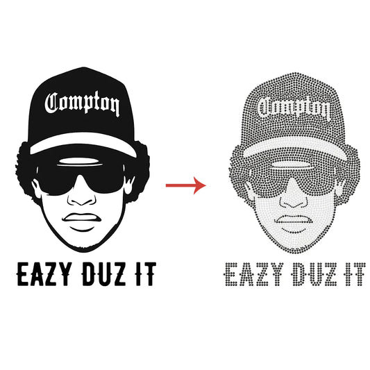 Eazy Duz It Rhinestone Transfer
