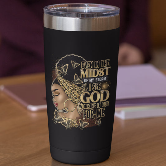 Even in the Midst Gold Mug UV DTF Stickers