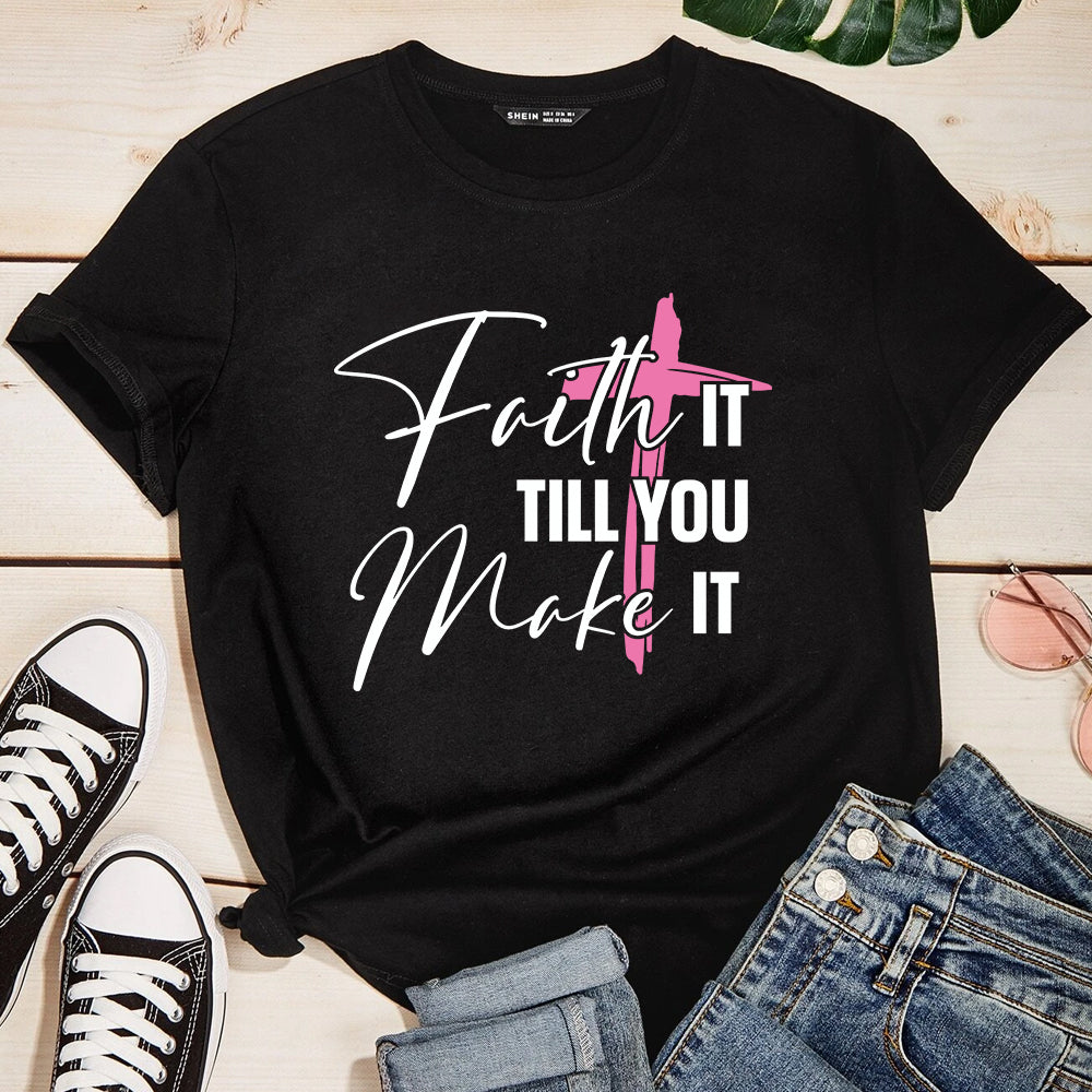 Faith It Till You Make It DTF Transfer - pink