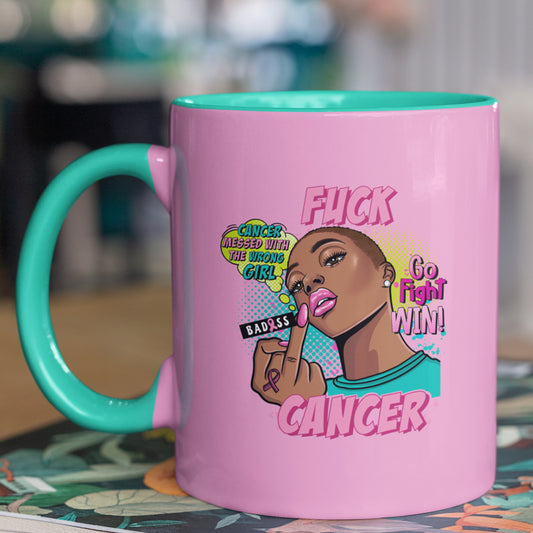 F Cancer Mug UV DTF Stickers